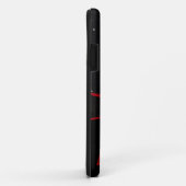 ラインストーンおよび弓Iphoneの黒く及び白い箱 Case-Mate iPhoneケース (裏面/右)