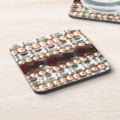 ラインストーンと真珠 – ヴィンテージジュエリー コースター (左側)