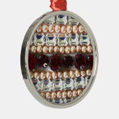 ラインストーンと真珠 – ヴィンテージジュエリー メタルオーナメント (右)