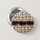 ラインストーンと真珠 – ヴィンテージジュエリー 缶バッジ (正面&裏面)