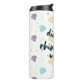 ラインストーンの世界のダイヤモンド タンブラー (回転左)