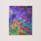 ラインストーンの宇宙のカウボーイの宇宙芸術のプリント ジグソーパズル (縦)