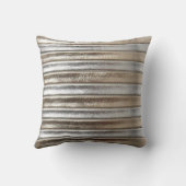 ラインストーンの銀及び金ゴールドのフェイクな革枕セット クッション (裏面)