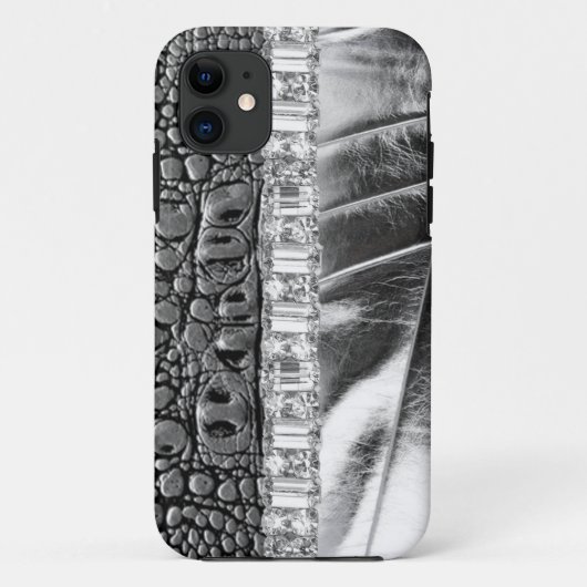 ラインストーンのCase mate金属やっとIPhone4の場合 Case-Mate iPhoneケース (裏面)