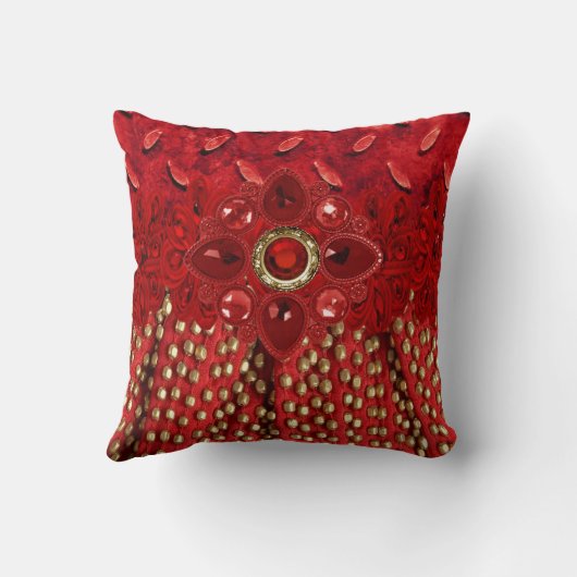 ラインストーンのMojoのフェイクなビーズおよび枕 クッション (裏面)