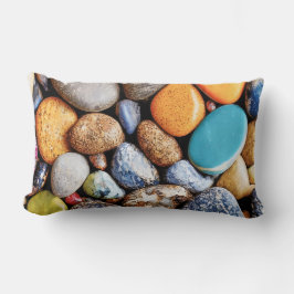 ラインストーンは鮮やかなパステル色 ランバークッション