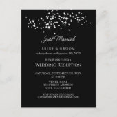 ラインストーンエレガントズのウェディングレセプションが駆け落ち ポストカード (正面)