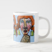 ラインストーンガール ジャンボコーヒーマグカップ (右)