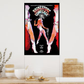 ラインストーン女性のカーボーイ ポスター (キッチン)