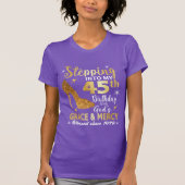 ラインストーン誕生日シャツ | 45歳の誕生日 Tシャツ (正面)