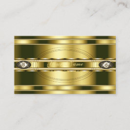 ラインストーン金ゴールド効果の華フェイクやかさ 名刺