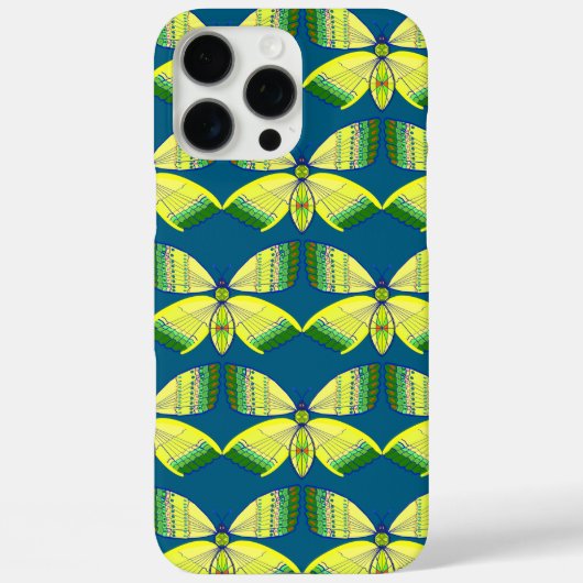 ラインストーン風の幾何学的な蝶 Case-Mate iPhoneケース (裏面)