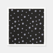 ラインストーン（黒） スタンダードカクテルナプキン (正面)