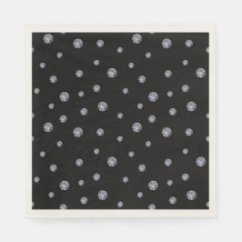ラインストーン（黒） スタンダードランチョンナプキン