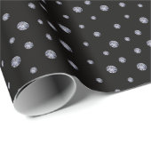 ラインストーン（黒） ラッピングペーパー (ロールコーナー)