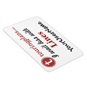 ラインズカー&リゾートドアマグネット（ホワイト） マグネット (右側)