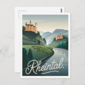 ラインタルラインバレードイツヴィンテージ ポストカード (正面/裏面)