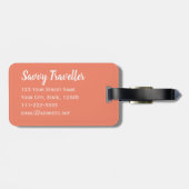 ラインダンサーのギフトおもしろい踊りプリンカスタム ラゲッジタグ (裏面横)