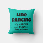 ラインダンサーホームデコーラおもしろいイン踊りフナー クッション (正面)