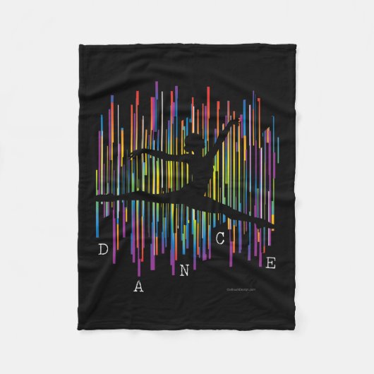 ラインダンサー(v1) フリースブランケット (正面)