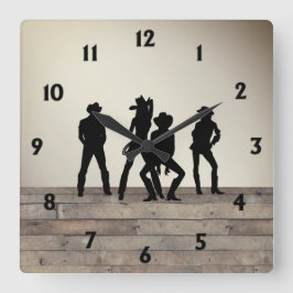 ラインダンスあるのに使用しました スクエア壁時計