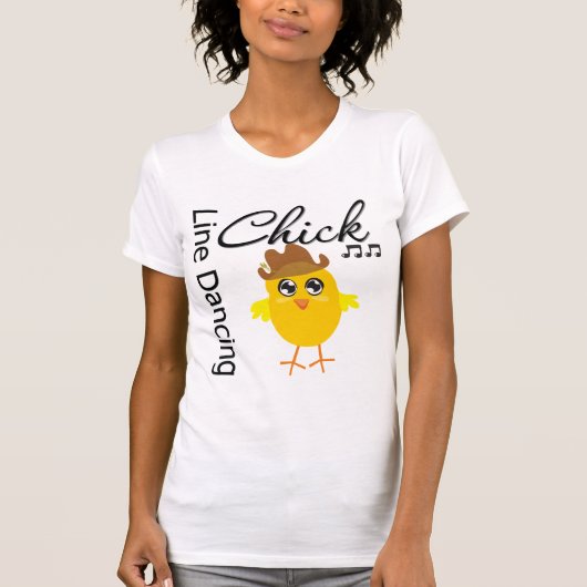 ラインダンスのひよこ Tシャツ (正面)