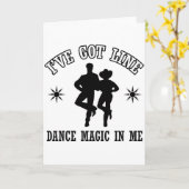 ラインダンスのデザイン カード (黄色い花)