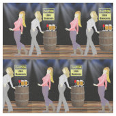 ラインダンスの女性慎重に2.4"に正方形署名します ファブリック (クローズアップ)