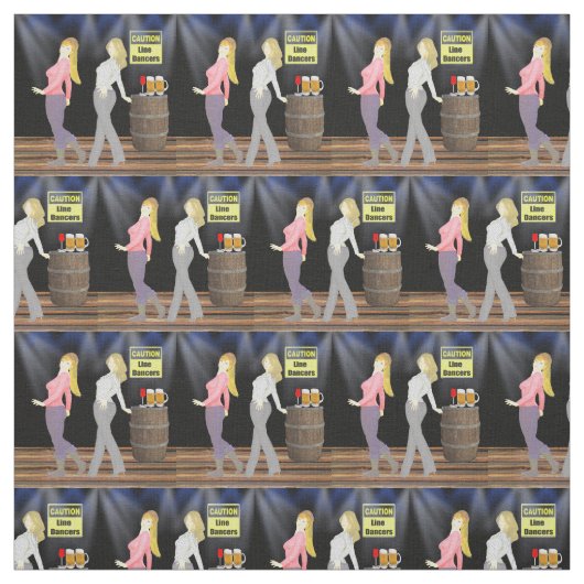 ラインダンスの女性慎重に2.4"に正方形署名します ファブリック (見本)