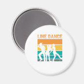 ラインダンスカントリーダンスライン踊りカントリーギフト マグネット (正面/裏面)
