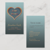 ラインダンススタジオインストラクター名刺 名刺 (正面/裏面)