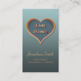 ラインダンススタジオインストラクター名刺 名刺