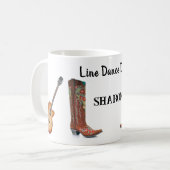 ラインダンスディバマグ コーヒーマグカップ (正面左)