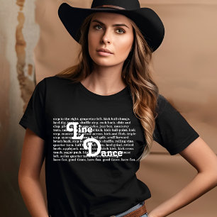 ラインダンスフレーズ手順Tシャツ Tシャツ