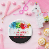 ラインダンスプレート ペーパープレート (パーティー)