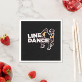 ラインダンスライン踊りカウボーイブーツカントリーギフト スタンダードカクテルナプキン (インサイチュ)