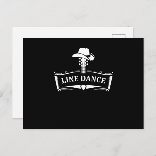ラインダンスライン踊りカントリーカウボーイ女性のカーボーイGif ポストカード (正面/裏面)