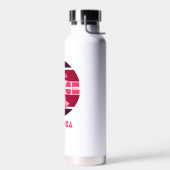 ラインダンスラブカウボーヤットピンク ウォーターボトル (左面)