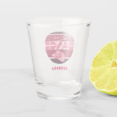 ラインダンスラブカウボーヤットピンク ショットグラス (裏面)