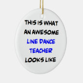 ラインダンス先生素晴らし、 セラミックオーナメント (右)