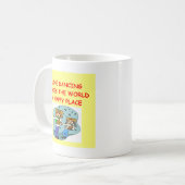 ラインダンス コーヒーマグカップ (正面左)