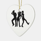 ラインダンス セラミックオーナメント (左)