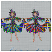 ラインダンス ファブリック (クローズアップ)