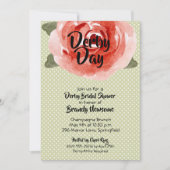 ラインダービー結婚前お披露目招待状 (正面)