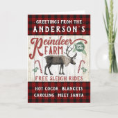 ラインデアファーム素朴ヴィンテージファームハウス名前をカスタムする シーズンカード (正面)