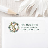 ラインディアリースホリデー差出人住所 ラベル (インサイチュ)