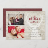 ラインデ素朴アホリデーカード シーズンカード (正面/裏面)