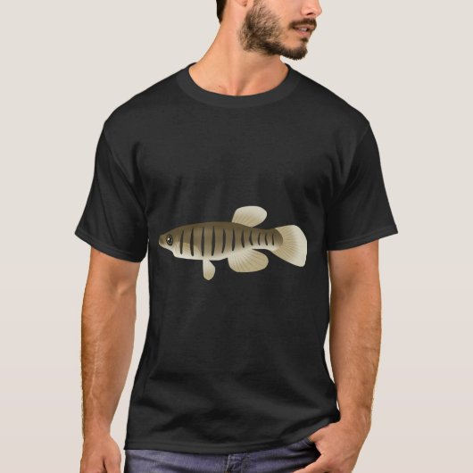 ライントップミノー (F. lineolatus) Tシャツ (正面)