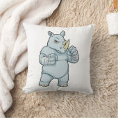 ラインノアスボクサーアットボクシング クッション (ブランケット)