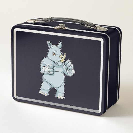 ラインノアスボクサーアットボクシング メタルランチボックス (正面)